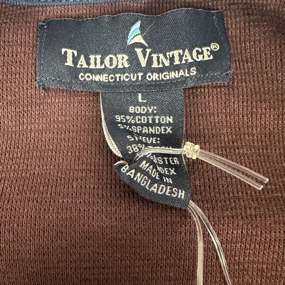 Tailor Vintage Mens Airotec+ Water Henley Shirt Heather Performance Size L - Picture 3 of 7
